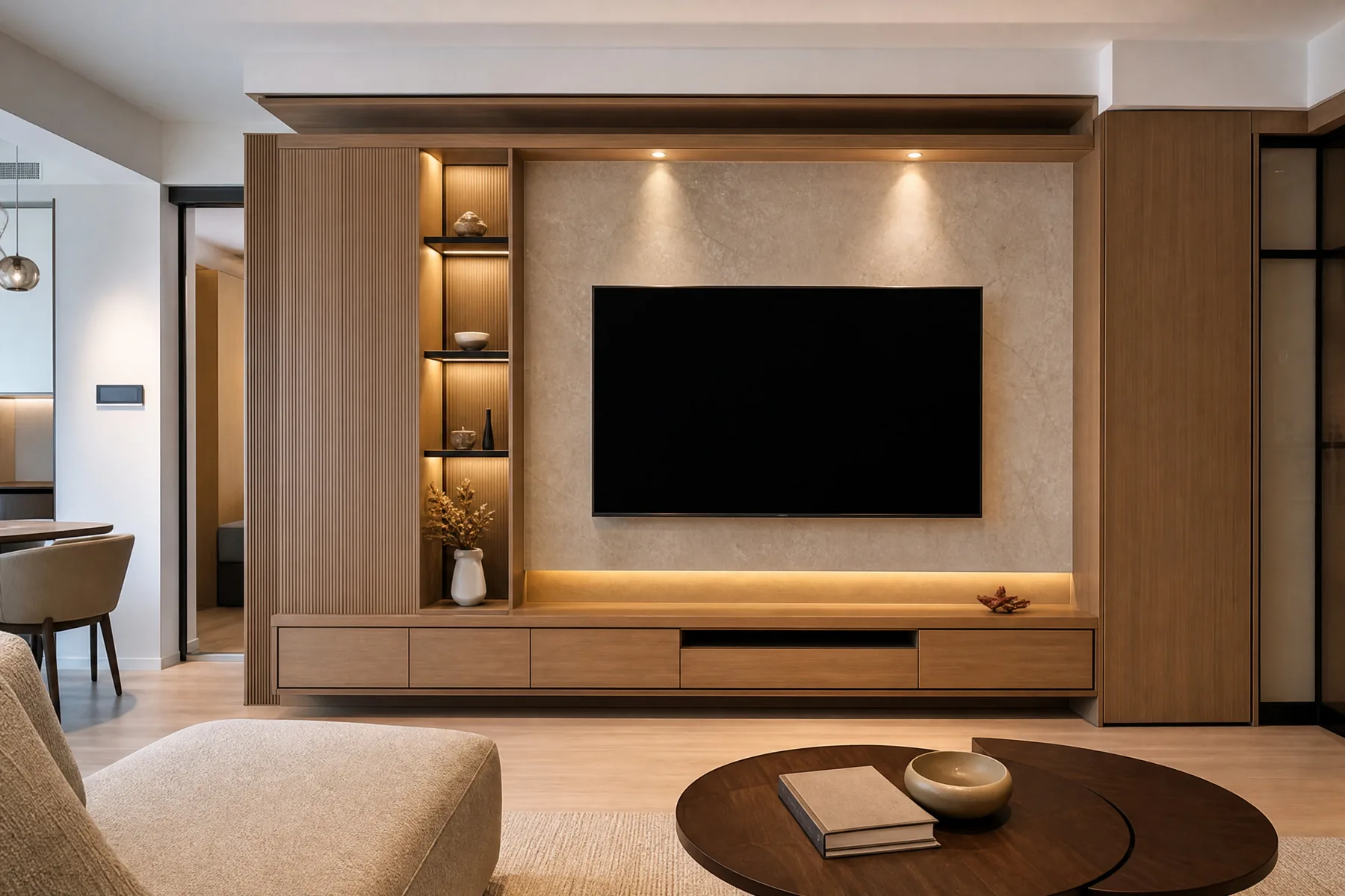 TV feature wall