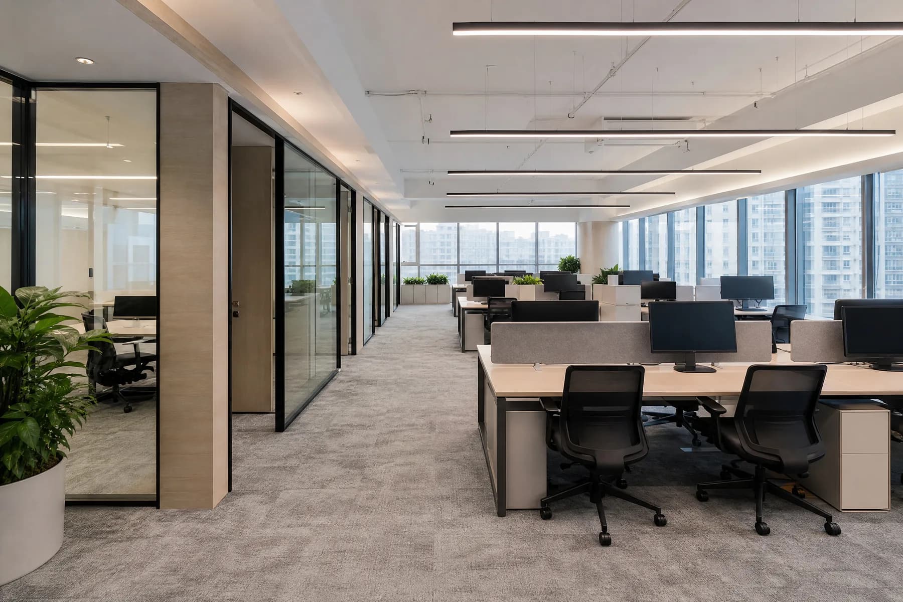 Open-plan office