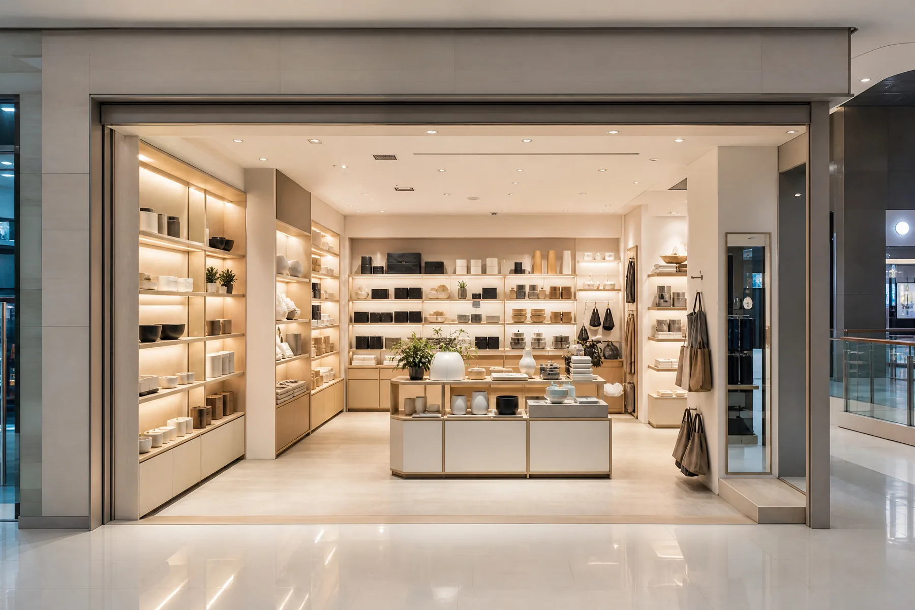 Mall shop unit